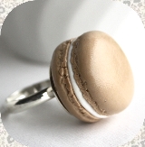Bague Macaron au café