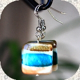 Boucles d'oreilles Perles carrées