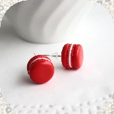 Boucles d'oreilles Macarons oranges